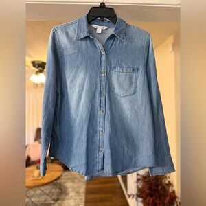 Old Navy Classic Blue Denim Shirt